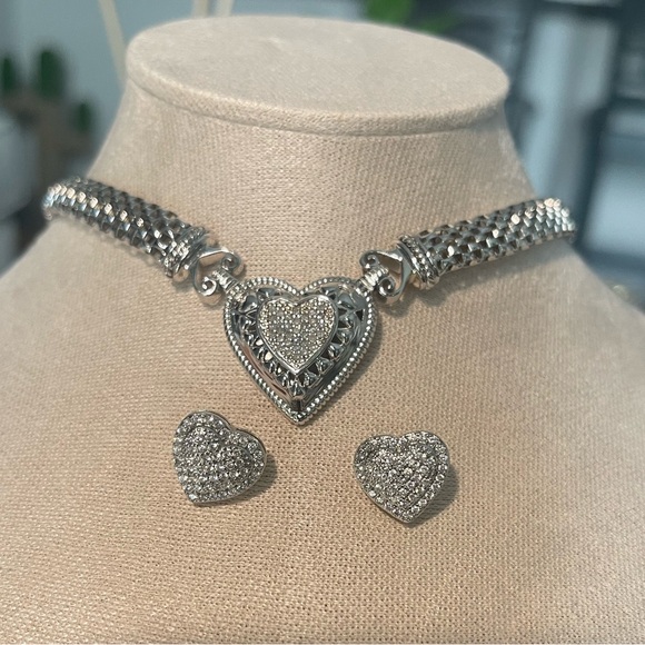 Diamonds Necklace in sterling silver - Picture 11 of 13